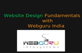 Website design fundamentals with webguru india