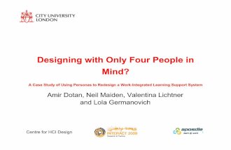 Designing with Only Four People in Mind? - A Case Study of Using Personas to Redesign a Work-Integrated Learning Support System
