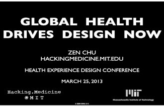 Hacking Global Health MIT HealthExperienceDesign2013