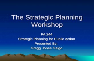 Effective Strategic Planning Workshop