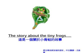 tiny frog 青蛙爬高塔