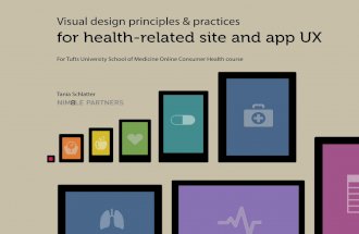 Visual design for UX overview for Tufts University School of Medicine Online Consumer Health course