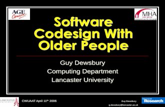Software Codesign With Older People