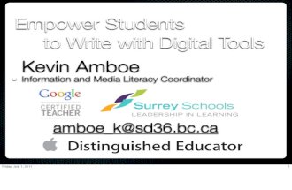 Empower students to write with digital tools slide share