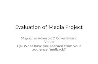 Evaluation of media project q4