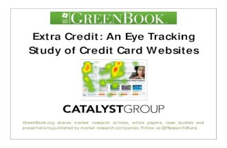An Eye Tracking study of Credit Card Websites