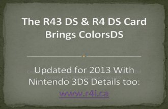 R4 DS Card - ColorsDS Brings Digital Painting To NDS