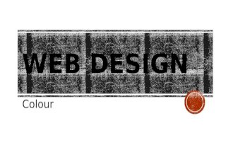 Web design colour