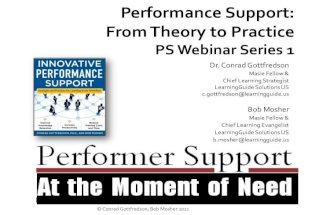 Performance Support: From Theory to Practice