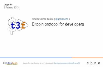 Bitcoin protocol for developers at techfest