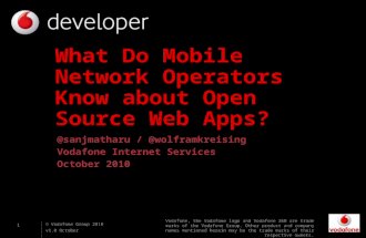 What do mobile network operators know about open source web apps
