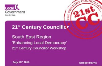 21st Century Councillor - South East workshop
