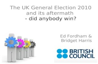 The 2010 UK General Election: Did anybody Win?