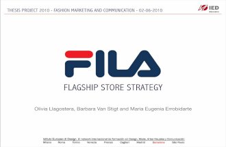 Fila flagship store ied 2nd year bmo