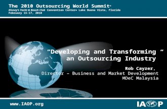 Developing an Outsourcing Industry