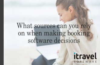 What sources can you rely on when making booking software decisions