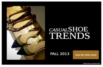 Fall 2013 Casual Shoe Trends - Footwear Fashion