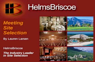 Helms Briscoe Presentation
