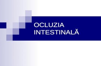 OCLUZIA INTESTINALA