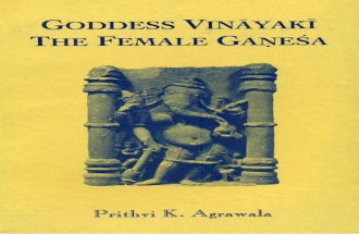 Agrawala Prithvi Kumar Goddess Vinayaki the Female Ganesa 65p