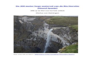 De 300 meter hoge waterval van de Río Nervión (Noord Spanje)