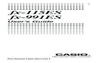 Casio Fx-115es Manual