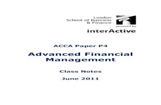 P4-Advanced Financial Management