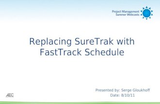 Webcast: Replacing SureTrak with FastTrack Schedule for Your Construction Projects