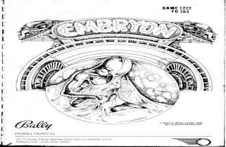 Bally 1981 Embryon Manual
