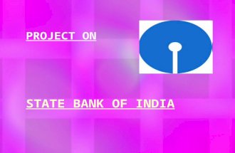 ppt on STATE BANK OF INDIA