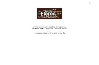 Programación Oficial Feria de Las Flores Día a Día 2011 ()