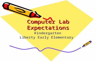 Computer Lab Expectations Kindergarten Liberty Early Elementary.