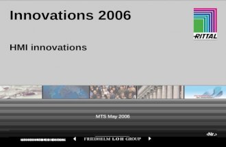 Nr. MTS May 2006 Innovations 2006 HMI innovations.