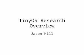TinyOS Research Overview Jason Hill. -Wireless Vision A symphony of embedded devices. Asset Tracking Home Automation Military Scenarios Security.