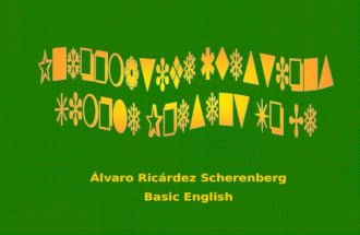 Álvaro Ricárdez Scherenberg Basic English. WH OR QUESTION WORDS: