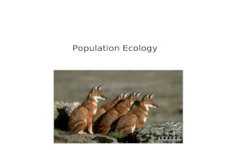 Population Ecology. Population Dynamics ______________________: all the individuals of a species that live together in an area ______________________: