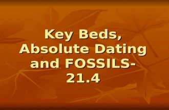 Key Beds, Absolute Dating and FOSSILS- 21.4. Index Fossils.
