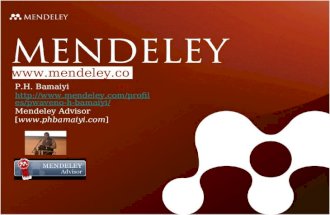 Www.mendeley.com P.H. Bamaiyi  pwaveno-h-bamaiyi/ Mendeley Advisor []