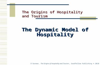 OGorman, The Origins of Hospitality and Tourism, Goodfellow Publishing © 2010 The Dynamic Model of Hospitality The Origins of Hospitality and Tourism.