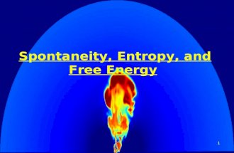 1 Spontaneity, Entropy, and Free Energy. 2 Spontaneous Processes and Entropy.