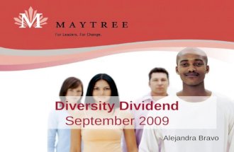 Alejandra Bravo Diversity Dividend September 2009.