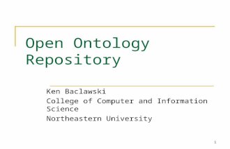 Open Ontology Repository Ken Baclawski College of Computer and Information Science Northeastern University.