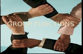 Group Functions Ppt