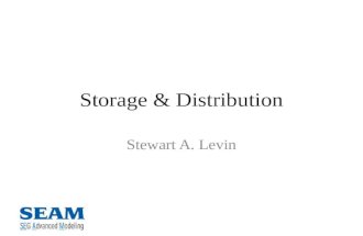 Storage & Distribution Stewart A. Levin. Guidelines Long term viability – SEG-EAGE model data still in use after 15 years Follow SEAM business model –