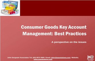 Best Practices in Key Account Manage