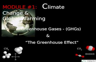 Greenhouse Gases - (GHGs) & The Greenhouse Effect MODULE #1: C limate Change & Global Warming.