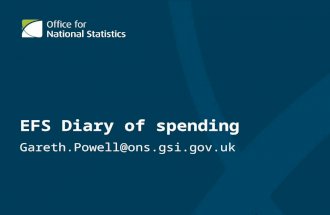 EFS Diary of spending Gareth.Powell@ons.gsi.gov.uk.