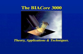 The BIACore 3000 Theory, Applications & Techniques.