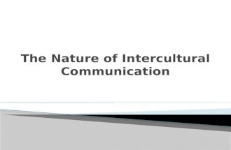 Intercultural communication: communication between persons of different cultures. Intercultural business communication: communication within and between.