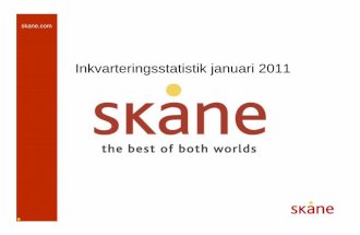 Inkvarteringsstatistik jan 2011 Skåne